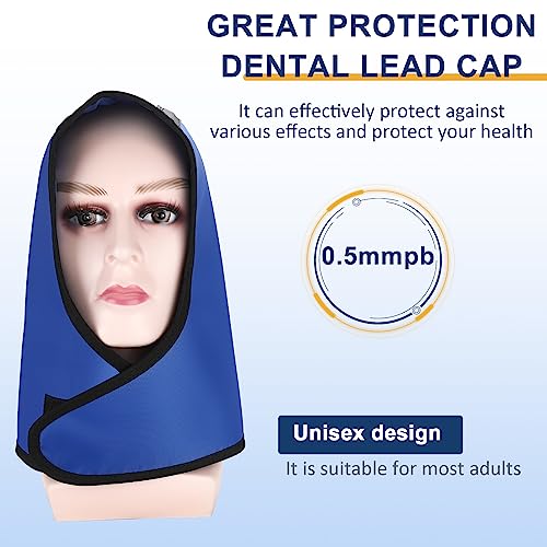 Image of Dental Lead Cap - 0.5mmpb X-ray Lead Thyroid Shield Collar Lightweight Lead Protection Thyroid Shield Collar Blue