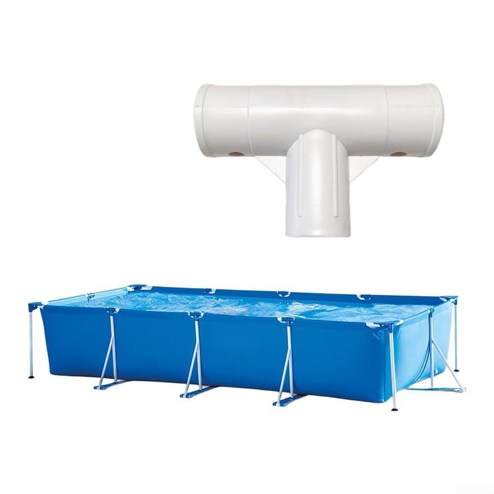 40mm 3-Way Pool Adapter T-Joint for Intex Pump Systems(White)