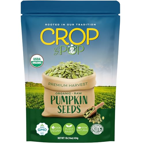 CROP BY POP - Organic Raw Pumpkin Seeds (16 Oz - 1 LB)