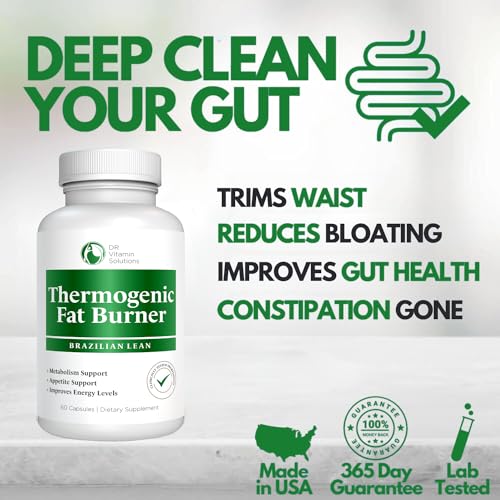 Dr Vitamin Thermogenic Fat Burner Brazilian Lean, Weight Loss Vitamins, Waist Trimmer & Supplements for Bloating 60 Capsules - Image 6