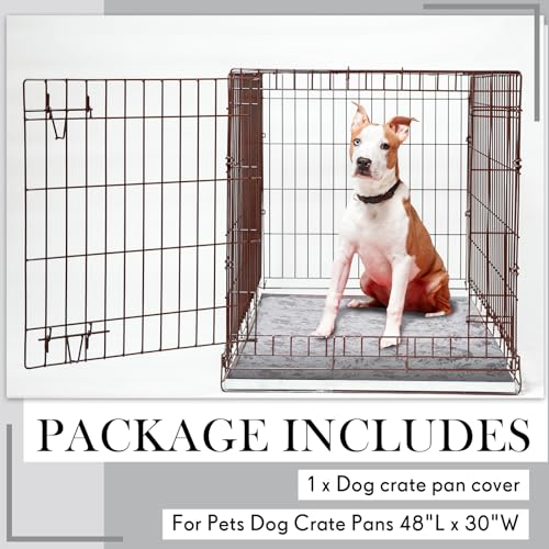 Dog Crate Pan Cover Washable Dog Bed Liner for Pets Crate Tray, Pan Cover Only, Fit for 36 x 24 Inch (Hemp Flower) - Image 4