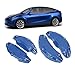 Raguso Caliper Trim Bright Color Front Rear Brake Caliper Covers Wheel Caliper Cover Car Caliper Covers for 19 20 Inch Y Model Wheel Hub (Blue)