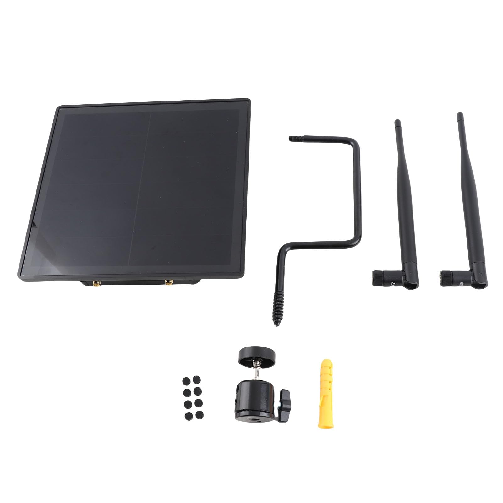 Focket Extensor WiFi Solar, 5 Km de Largo Alcance IP66 Repetidor WiFi con Energía Solar a Prueba de Agua, Extensor de Rango Exterior con Pegatinas de Silicona a Prueba de Agua para Smart Farm