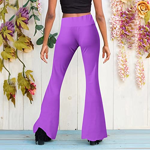 LULER Casual damesbroek met uitlopende pijpen en hoge taille broek rood dames sexy - Afbeelding 5