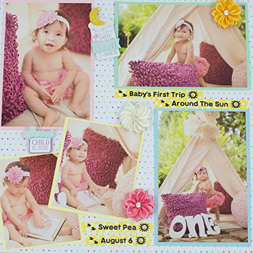 Image of Brother P-Touch Embellish Black Print on Yellow Stars Patterned Tape TZEMPYS31 - ~ inch Wide x 13.1' Long for use with P-Touch Embellish Ribbon & Tape Printer