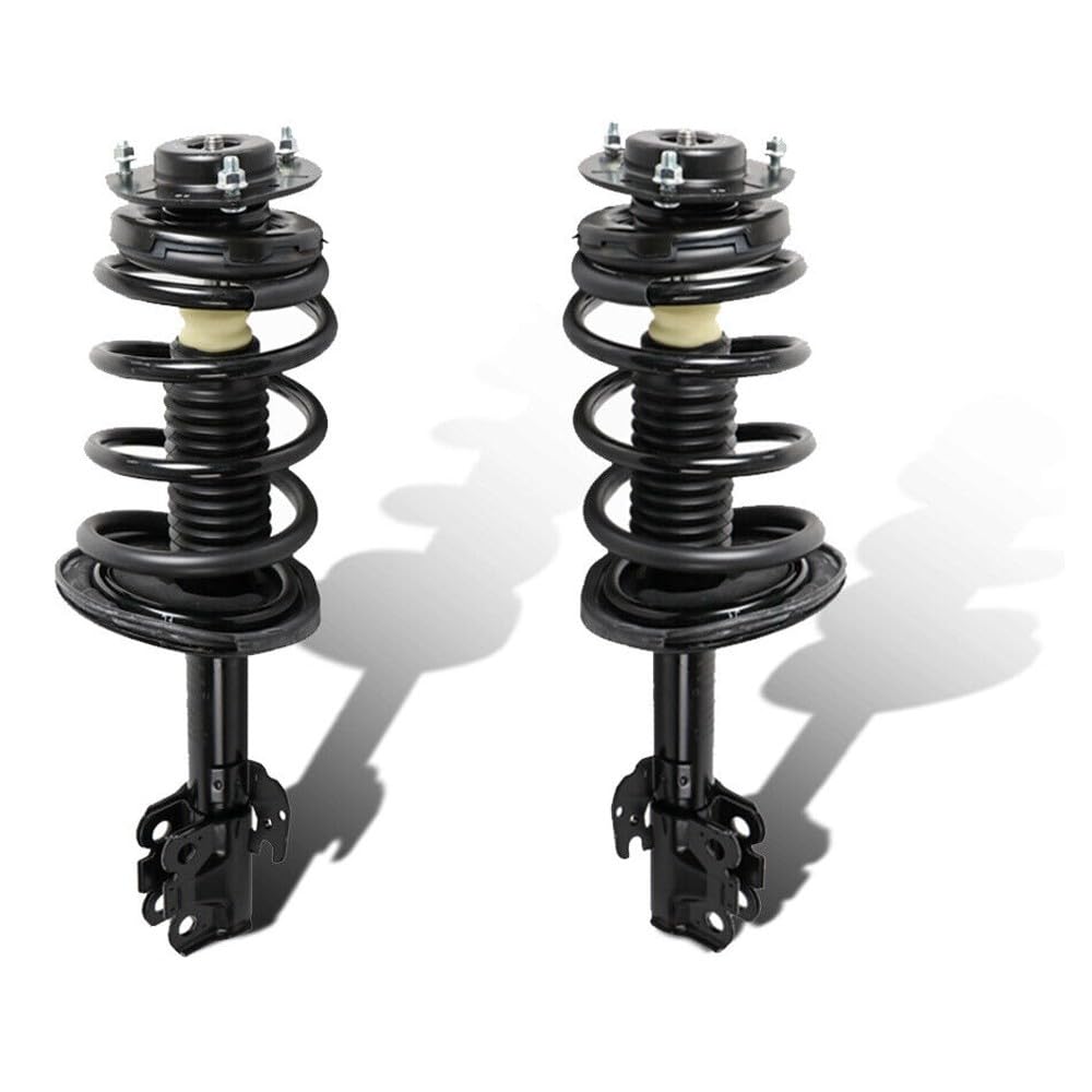 ZPLKKYGR 2pcs Suspension Complete Shock Absorber Strut Assembly Set Front Side Iron Black Protected for Lexus for ES350 07-09,for Toyota for Avalon 06-12 for Camry 07-11 for Solara 06-08 Nuts