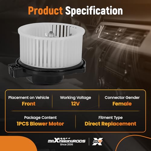 Image of maXpeedingrods HVAC Heater Blower Motor w /Fan 700296 Fit for Mazda 3 2014-2018, Mazda CX-5 2013-2016 2.0L 2.5L # PM4106 KD45-61-B10 DD2F61B10 GHP961B10 LFh25EP GS1D61B10