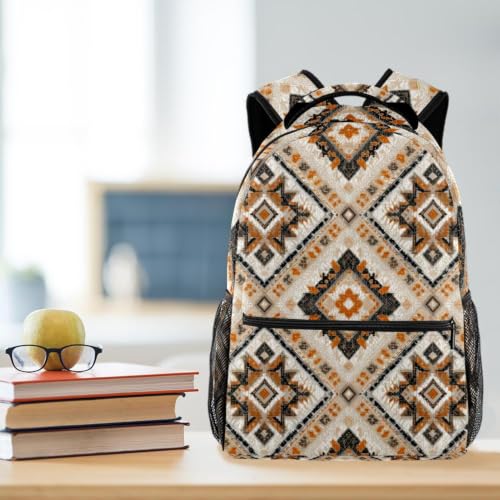 Mochila para laptop y libros con estampado casual multicolor unisex 5