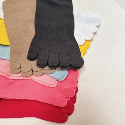 COUVER Men's/Women's 5 Finger Toe Socks Ankle, (1 Pair)4
