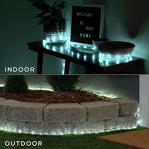 Image of UltraPro LED Rope Lights, 50ft Classic Clear Rope, Cool White Light 5000K, Indoor /Outdoor, Flexible, Linkable, Durable, Rope Lights Outdoor, 54846