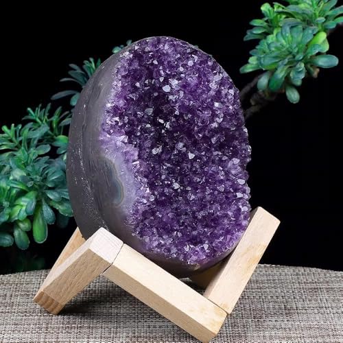 Cristal de Quartz Améthyste : Une Pièce Unique de Collection avec Support - 3