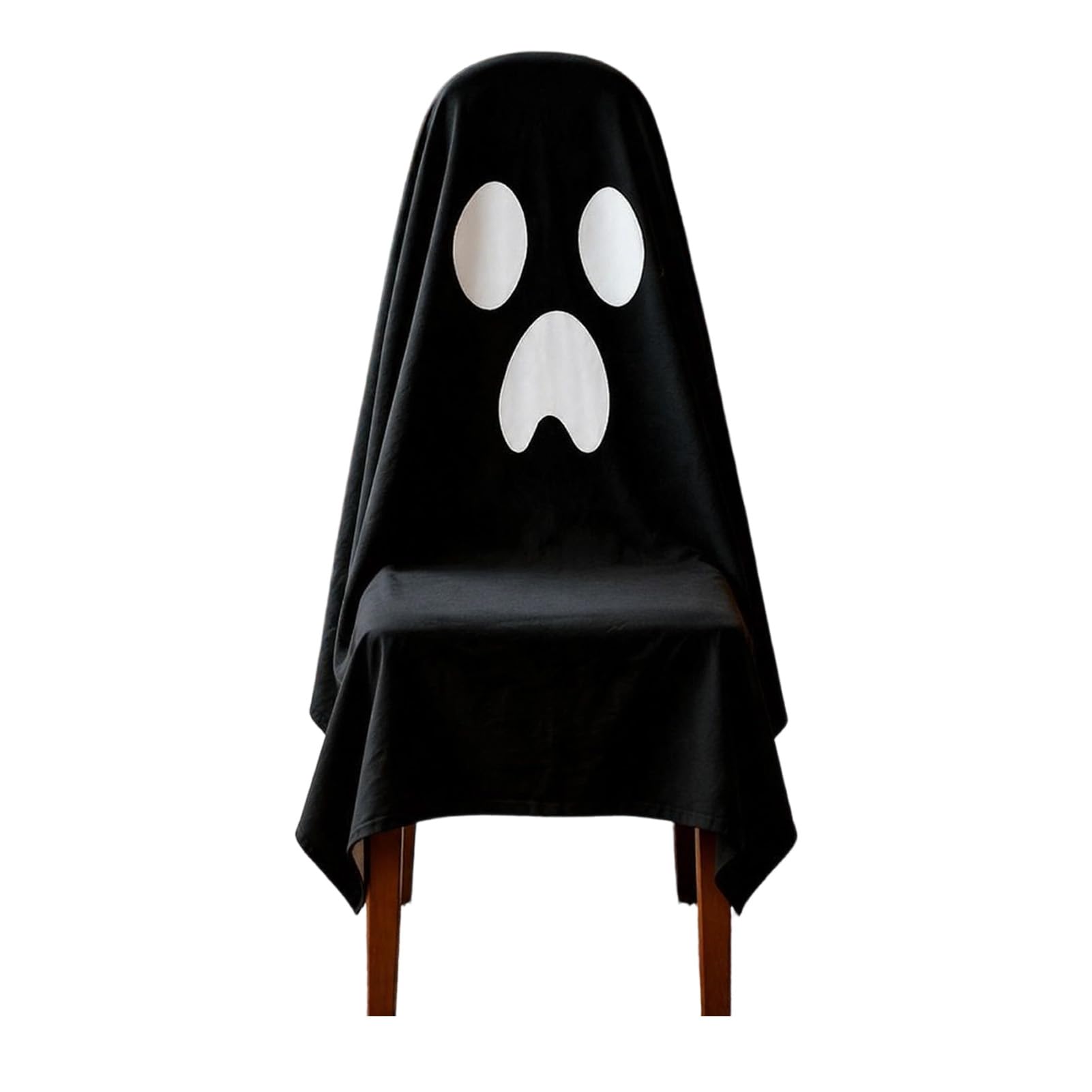 Virelynx Halloween Ghost Chair Cover, Spooky Dining Seat Protector