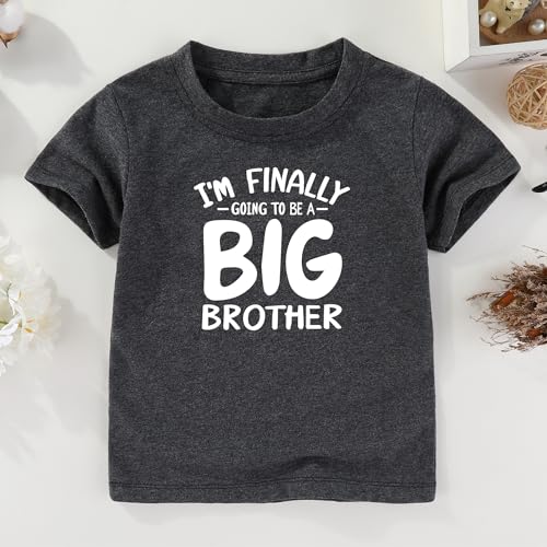 I'm Finally Going to be a Big Brother t Shirt for Boys Gifts for boy Promoted to Big Brother Shirt Outfits2