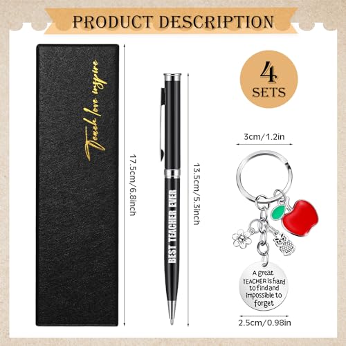 Citation de motivation au bureau : lot de 4 stylos à bille chic