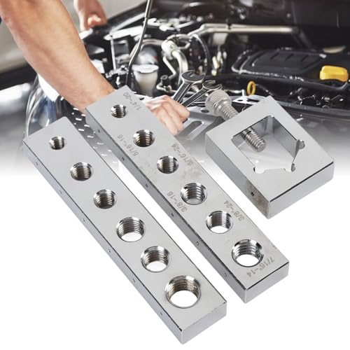 Wire Drill Set aus Kohlenstoffstahl metrische Gewinde M6 bis Bohrlehren Werkzeug für Sicherungsdraht Muttern und Schrauben Kompatibel mit Zollgewinden /4-20 bis 7/16-14