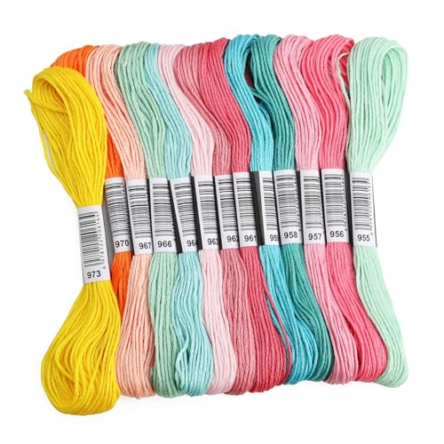 Fil à broder NUOBESTY pour point de croix 447 pièces afin d'éviter les pannes de couleurs en création