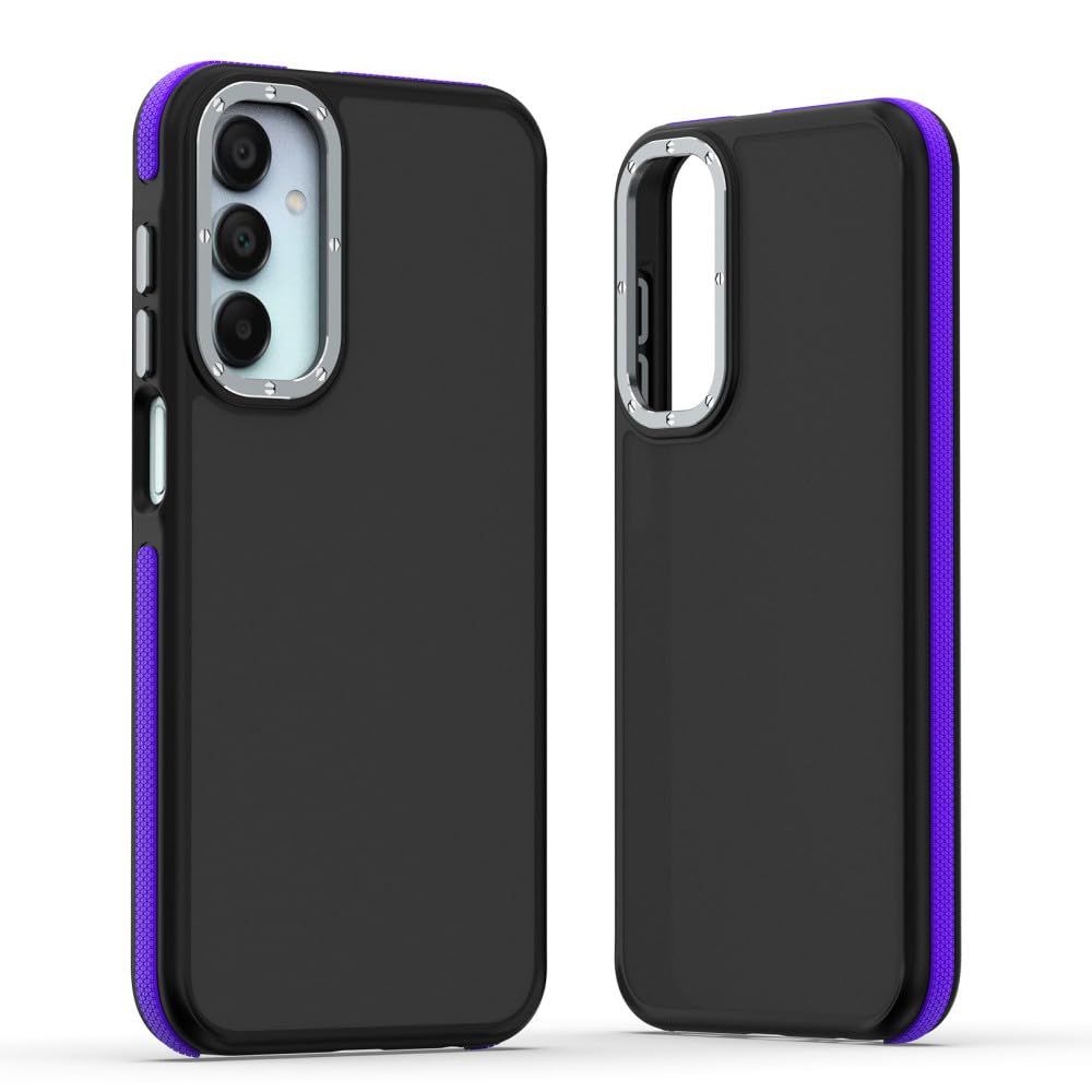 Housse de protection airbag pour Samsung A15 coque silicone violette