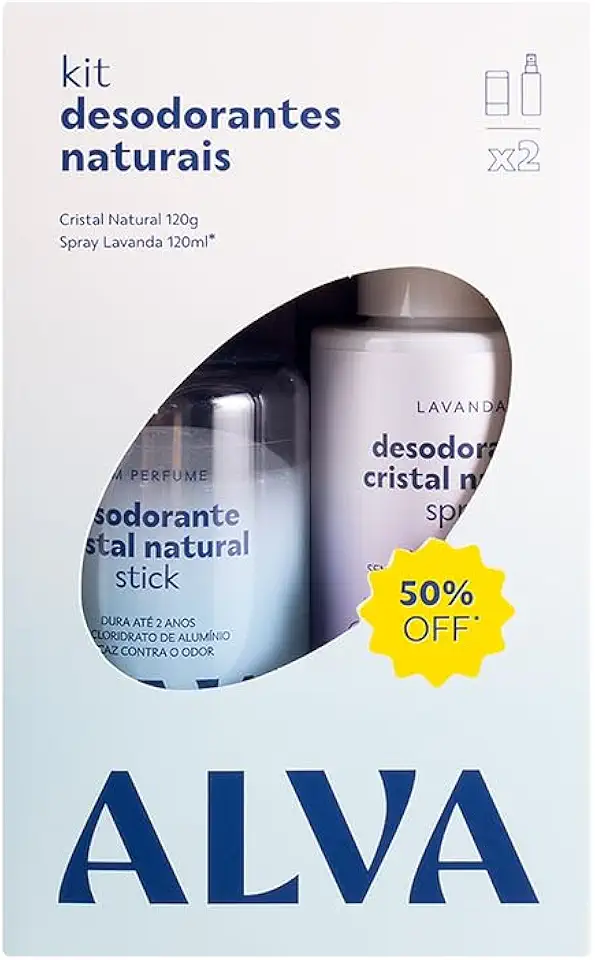Alva Kit Desodorante Natural - 120g/120ml