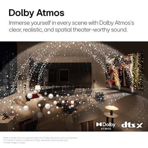 Image of LG Soundbar SQ70TY, 400W, 3.1.1Ch, Dolby Atmos & DTS: X, Hi-Res Audio, Center Up-Firing Speaker, AI Sound Pro, Wow Synergy, Wireless Subwoofer, QNED Matching Bracket Inside (2024 QNED TV)