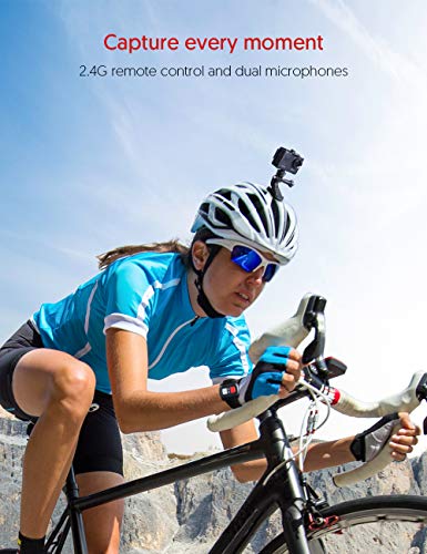Govic TFDYT AC920 Action Cam 4k/60fps 20MP EIS Anti-Shake WiFi Touchscreen Helmkamera 40M Unterwasserkamera mit… – Bild 6