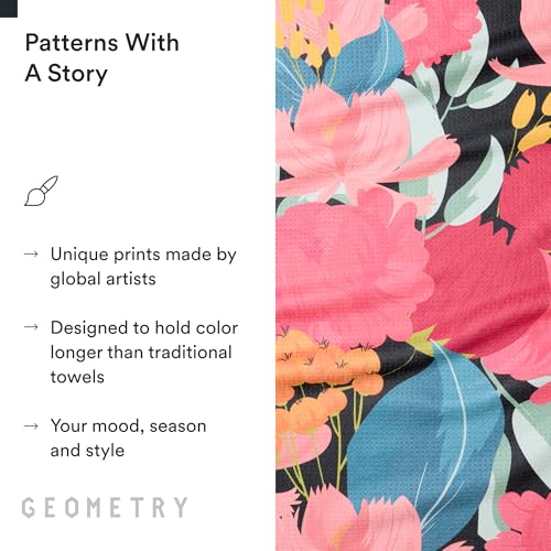 GEOMETRY Kitchen Tea Towels - Quick Dry Microfiber Dish Towels for Kitchen My Garden, 18" x 30" 1 Pack - image 5