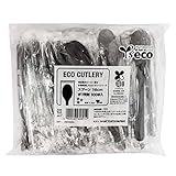 やなぎプロダクツ スプーン 16cm 100本入 ポリ完封 コーヒー バイオ Y-302