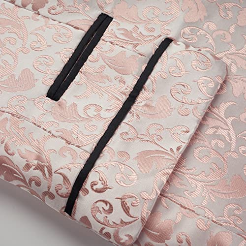 Men's Floral Tuxedo Jacket Paisley Shawl Lapel Suit Blazer for Wedding, Prom, Dinner, Formal Events4