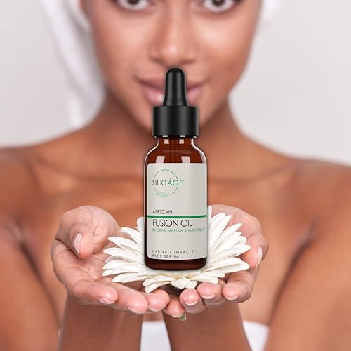 Miniatura 2 de SILKTÁGE Aceite de fusión africana, suero facial Natures Miracle con aceite de marula, baobab y moringa para nutrir, hidratar y restaurar la piel