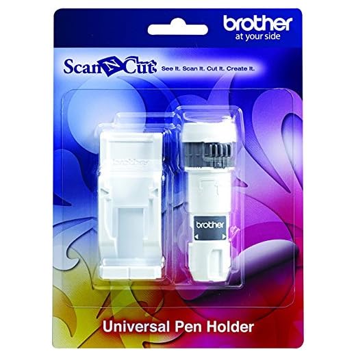 Brother ScanNCut Universal Pen Holder CAUNIPHL1, para uso con bolígrafos especializados y bolígrafos ScanNCut, se adapta a una amplia variedad de bolígrafos de 9,6 a 11,4 mm