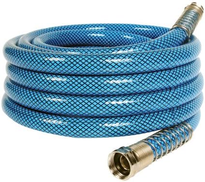 Camco TastePURE 25-Foot Premium Drinking Water Hose - Features a No-Kink Heavy-Duty Design with Machined Fittings for Extra Strength, 5/8” ID, and is Lead-Free, BPA-Free, and Phthalate-Free (22833)