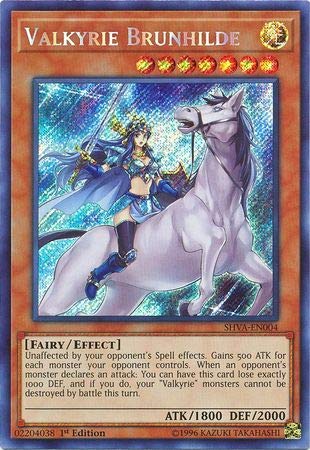 Yu-Gi-Oh! - Valkyrie Brunhilde - SHVA-EN004 - Secret Rare - 1st Edition - Shadows in Valhalla