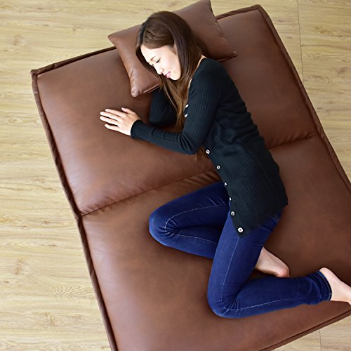 DORIS ドリス ソファー アウトドア ガーデン バーベキュー 2人掛け 42段階 リクライニング レザー ヴィンテージブラウン ギレン2P【12495】 4枚目