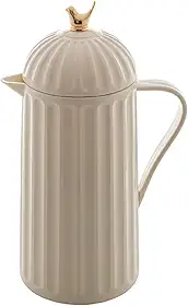 WOLFF - Garrafa Térmica de Plástico Bird Branca 1L - Enxoval - Organização - Decoração - Cozinha - Mesa Posta - Utilidades Domésticas - Perfeita Para Café e Chá