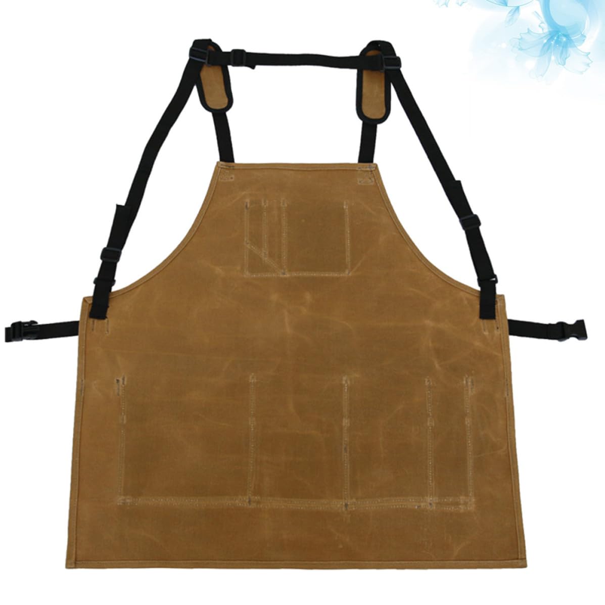 Delantal de Cocina de Lona Pu Ajustable, Resistente al Aceite para Hogar