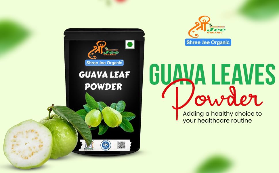 Image of Guava Leaves Powder (100 GM), Psidium Guajava, Amrood Patti Powder for Hair, Skin, Tea and Juice