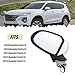 Lqito Left Driver Side Mirror Compatible With 2019 2020 2021 2022 2023 Hyundai Santa Fe With Manual Folding Power Glass Blind Spot White Replace#87610-S2010(5Pins)