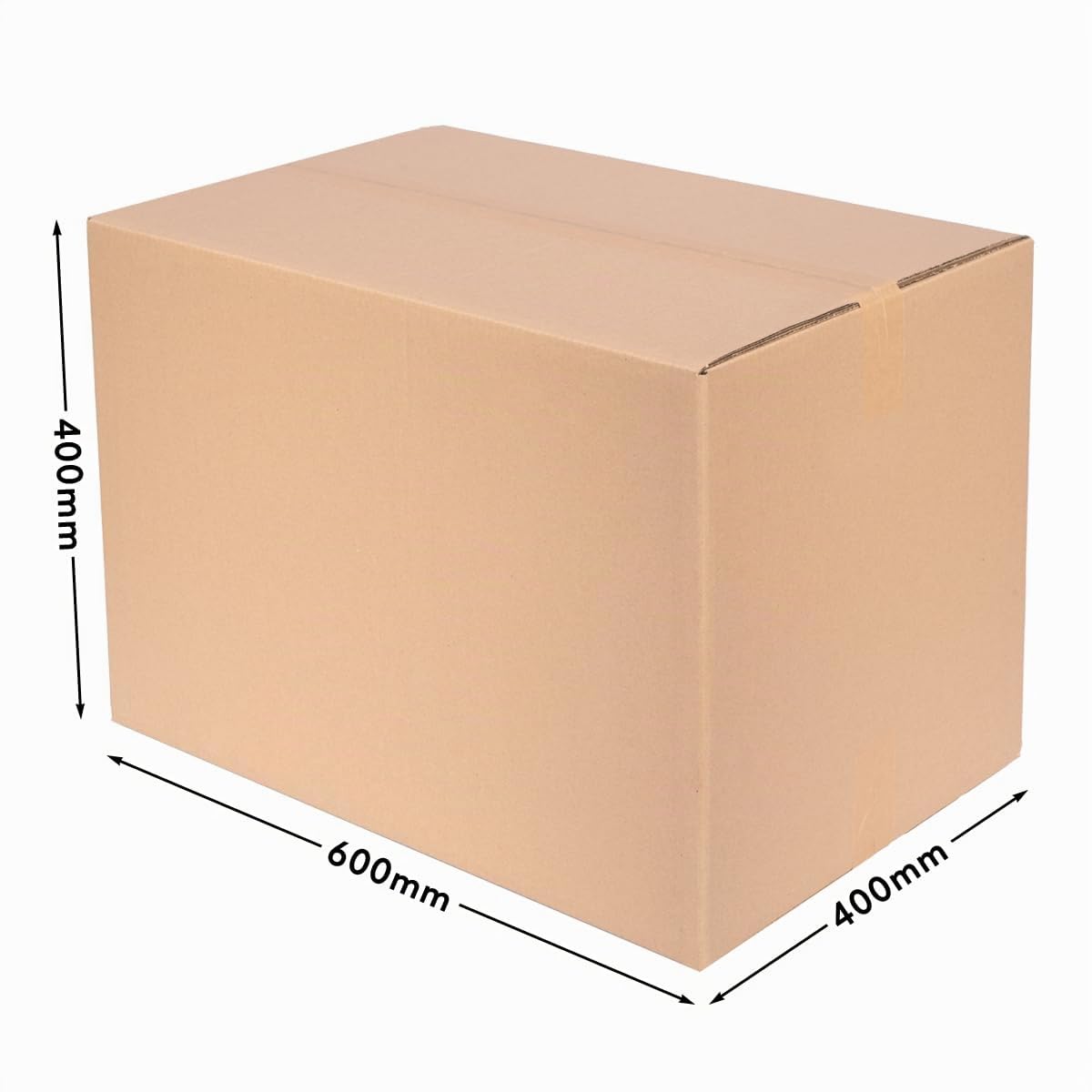 verpacking 10 Faltkartons 600 x 400 x 400 mm braun KK-107 2-wellig rechteckige Versandkartons | DHL Paket 5 kg | DPD XL | GLS XL | H L Paket | Große Versandkartons | stabile Faltkartons | Kartons
