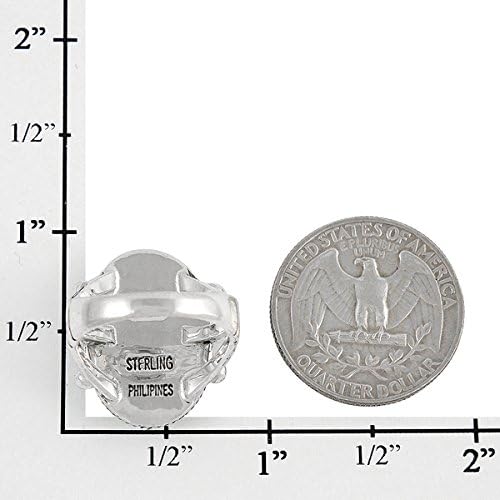 Turquoise Ring Sterling Silver 925 Genuine Gemstones Size 6 to 14 - Image 6