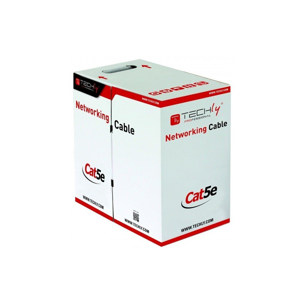 Techly Professional 029167 Matassa F/UTP Cavo Cat.5E CCA 305m Rigido da Esterno Nero Nero