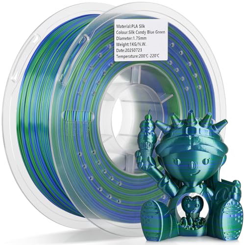 Image of LANDU Silk PLA Filament 1.75mm 3D Printer Multicolor Filament Gradient Color Changing Filament 1kg (2.2lbs) Dimensional Accuracy + /- 0.07 mm Silk Candy