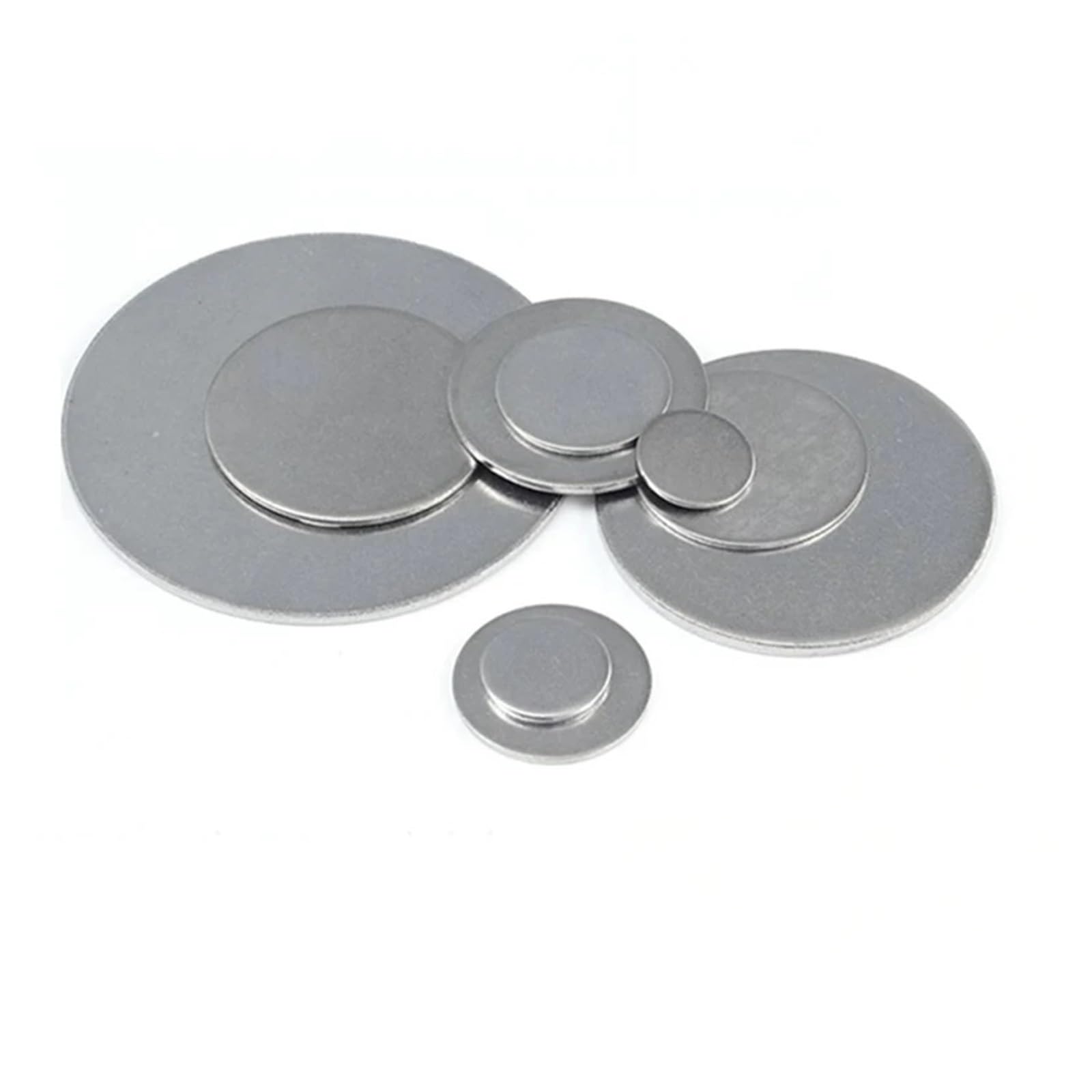 304 Dysk ze stali nierdzewnej, Uszczelka zatyczki rurowej ze stali nierdzewnej 304 z okrągłym dyskiem 40-80x1,5-5mm(70x5mm(1pcs))