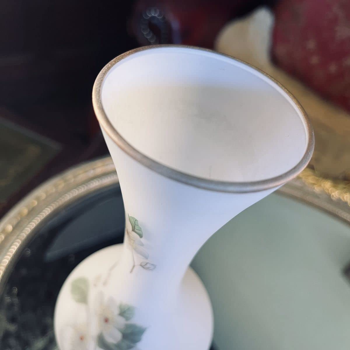 湯布院アンティーク ベネチアンガラス フラワーベース大花瓶 ハンドメイドグリーン 湯布院アンティーク ベネチアンガラス フラワーベース大花瓶