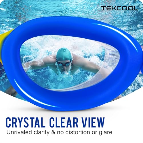 Image of TEKCOOL Swimming Goggles for Men & Women With Adjustable Strap and Air Goggles