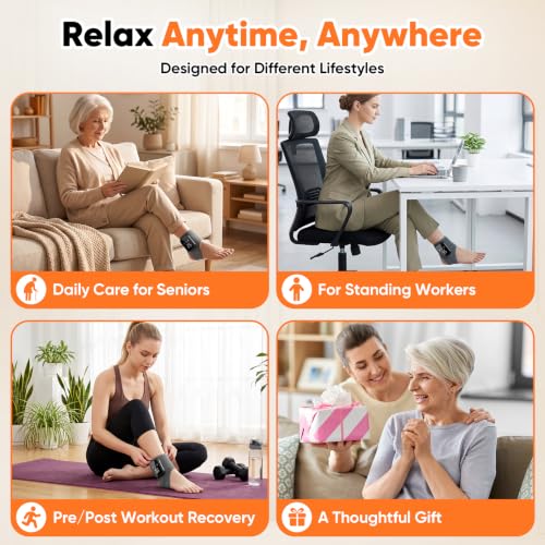 2PCS Foot Renew Massager for Neuropathy 3 in 1 Cordless and Portable Foot and Ankle Massag - image 8