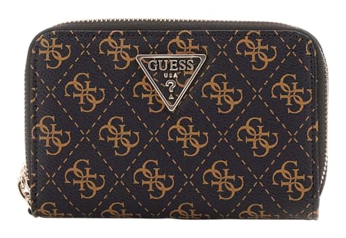 Portefeuille GUESS Laurel SLG double zip marron optimal pour vos cartes