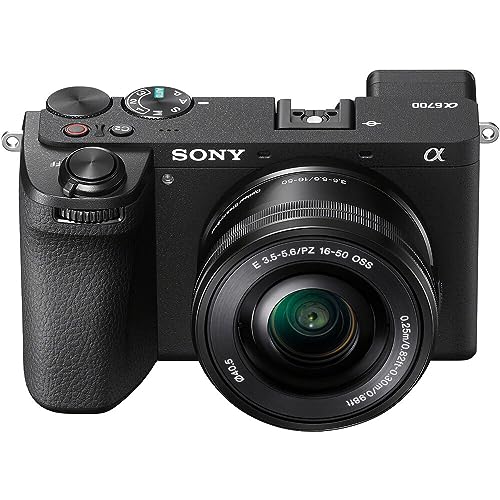 Image of Sony a6700 Alpha APS-C Mirrorless Camera 26MP 4K with 16-50mm Lens Kit ILCE-6700L Bundle with Deco Gear Photography Bag + Flash + Extra Battery + Dual Charger + Software & Deluxe Accessories Kit