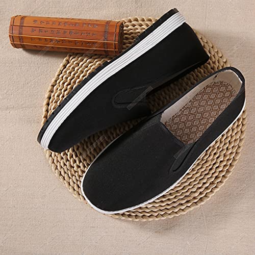 Chinese Traditional Old Beijing Shoes, Unisex Martial Art Kung Fu Tai Chi Rubber Sole Shoes, Canvas Shoes2