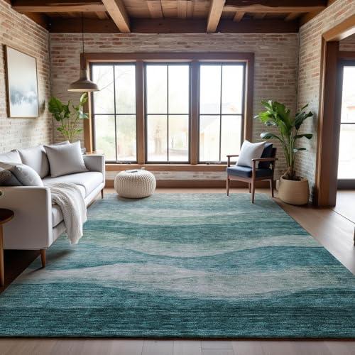 Tapete decorativo 8' x 10' color Seafoam