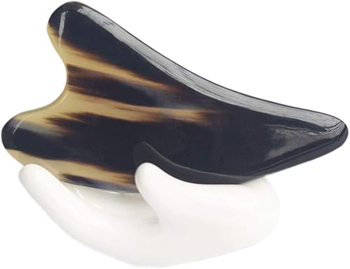 Miniatura 3 de EXCEART Masajeadores de ojos, placa de raspado, herramienta de masaje para raspar, 1 unidad (negro floral de 4.3 in de grosor) multiherramientas