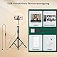 ATUMTEK 12 Selfie-Ringlicht mit 63 Ausziehbarem Stativ, Selfie-Licht mit Handyhalter und Bluetooth-Fernbedienung, Dimmbares LED-Ringlicht für Streaming, TikTok, Zoom, Vlogging, YouTube usw.